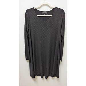 Karen Kane Black Sequin Long-Sleeve Swing Dress